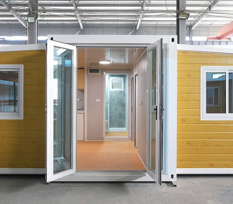 Gray Translucent Expandable Container House